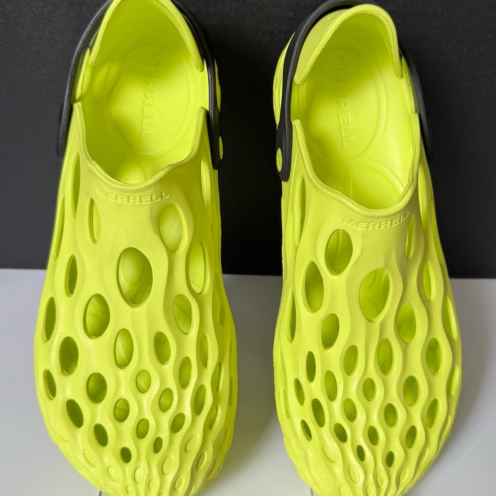 Merrell Hydro Moc Water Shoes Lime Size Women's 10 or Men's
8.5 Athleisure Wear